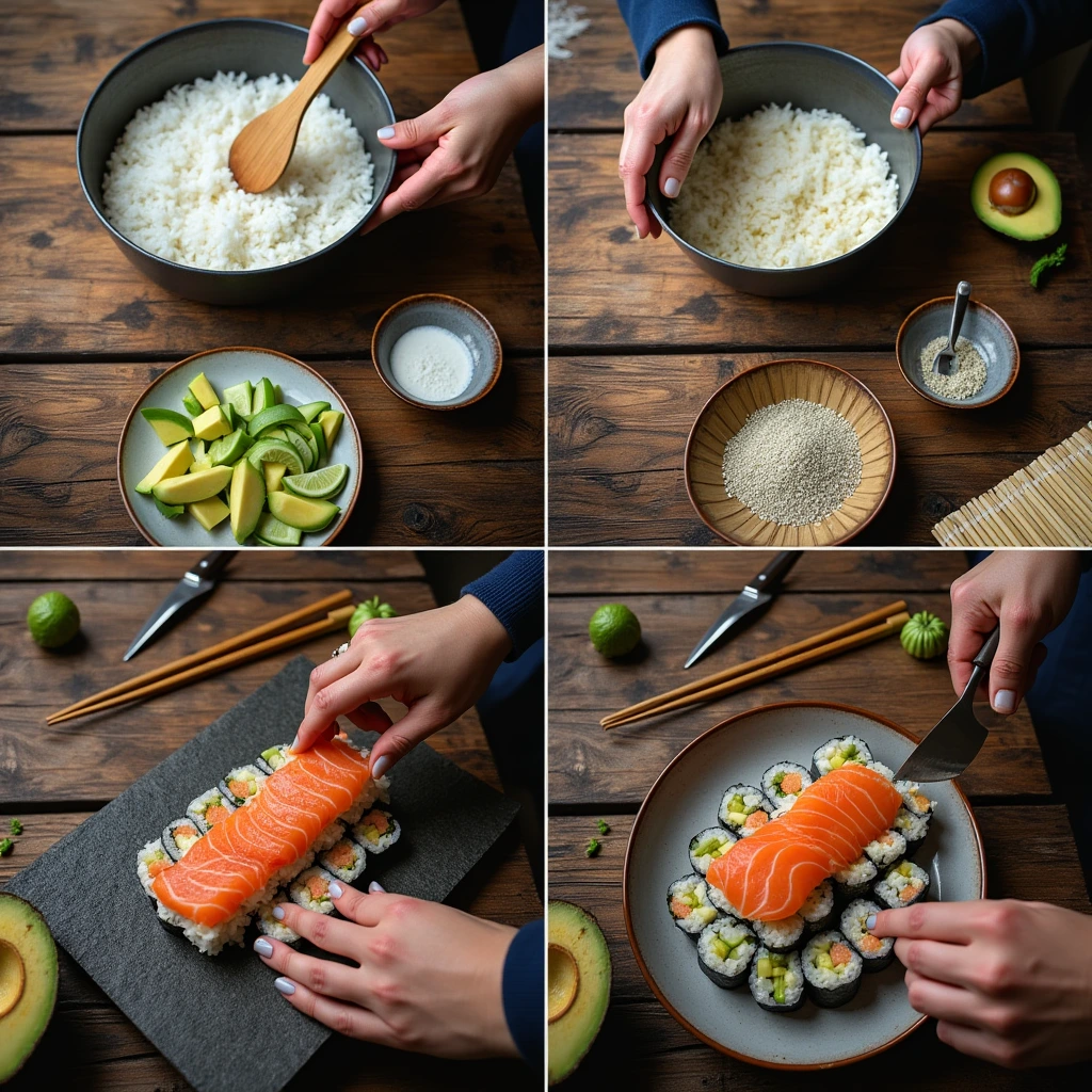 hemmagjord sushi