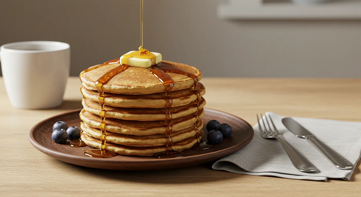 fluffiga amerikanska pannkakor