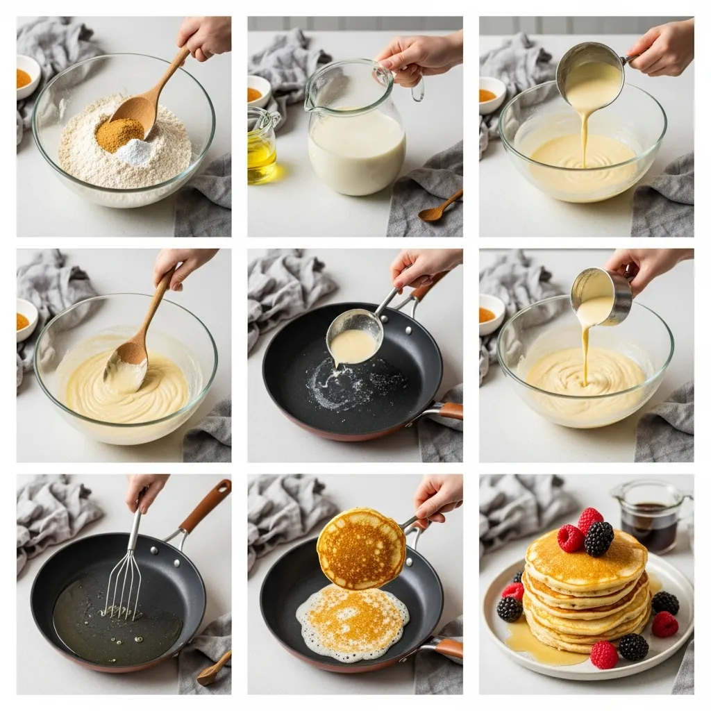 amerikanska pannkakor utan ägg